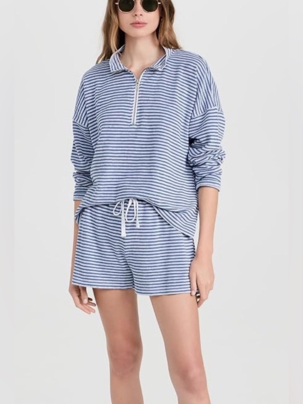 Splendid Women's Bisous Striped Zip Up